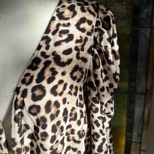 1. State Leopard Puff Sleeve Blouse